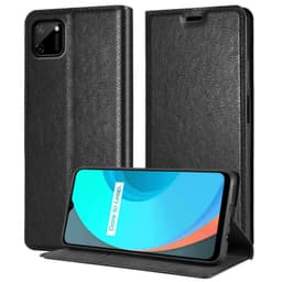 Realme C11 2020 lommebokdeksel deksel (svart)
