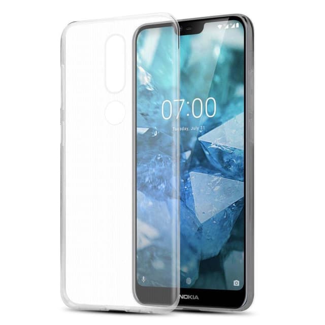 Nokia 7.1 Cover TPU Etui (Gennemsigtig)