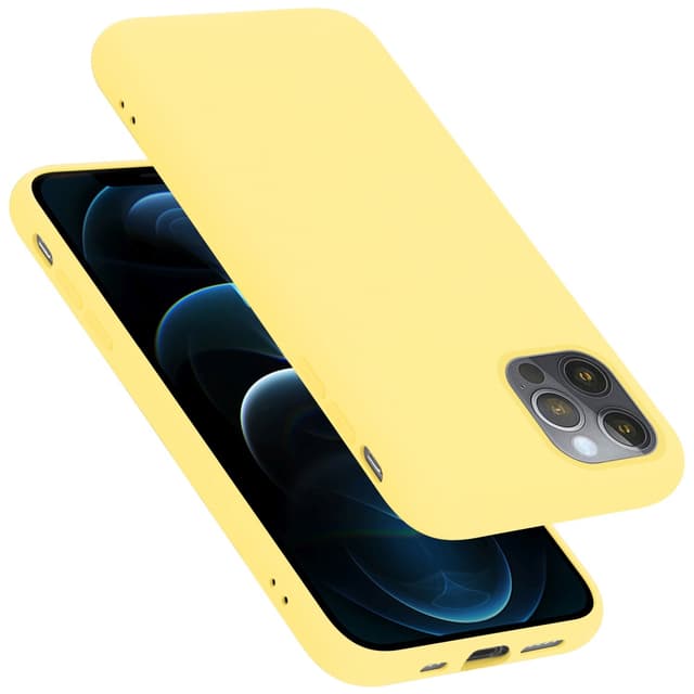 iPhone 13 PRO MAX silikondeksel case (gul)