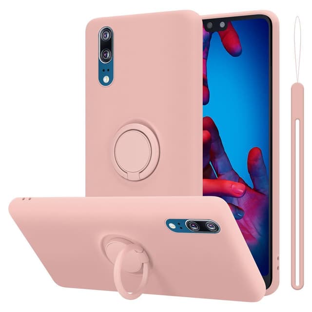 Huawei P20 Suojakuori Kotelo (Vaaleanpunainen)
