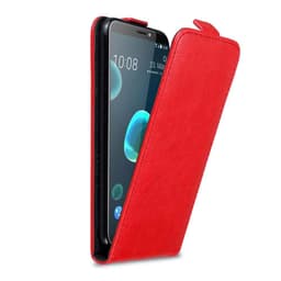 HTC Desire 12 PLUS Suojakuori Lompakkokotelo (Punainen)