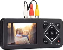 Video til digital konverter 3,5"" skærm videobåndoptager, VHS, AV, RCA, Hi8, videokamera, DVD, spillesystemer