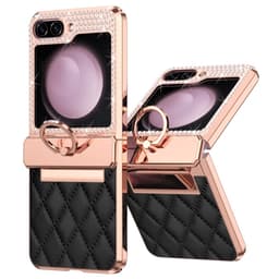 Til Samsung Galaxy Z Flip6 5G-deksel med rhinestone-dekor og rombemønster