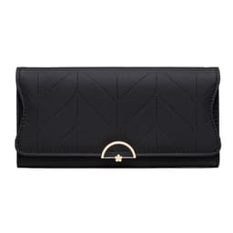 Dame lang pung, pung, kortholder clutch Sort
