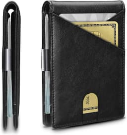 RFID-kortholder for menn tyverisikring Sort