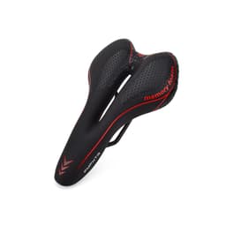 Memory Foam cykelsadel Sort+rød