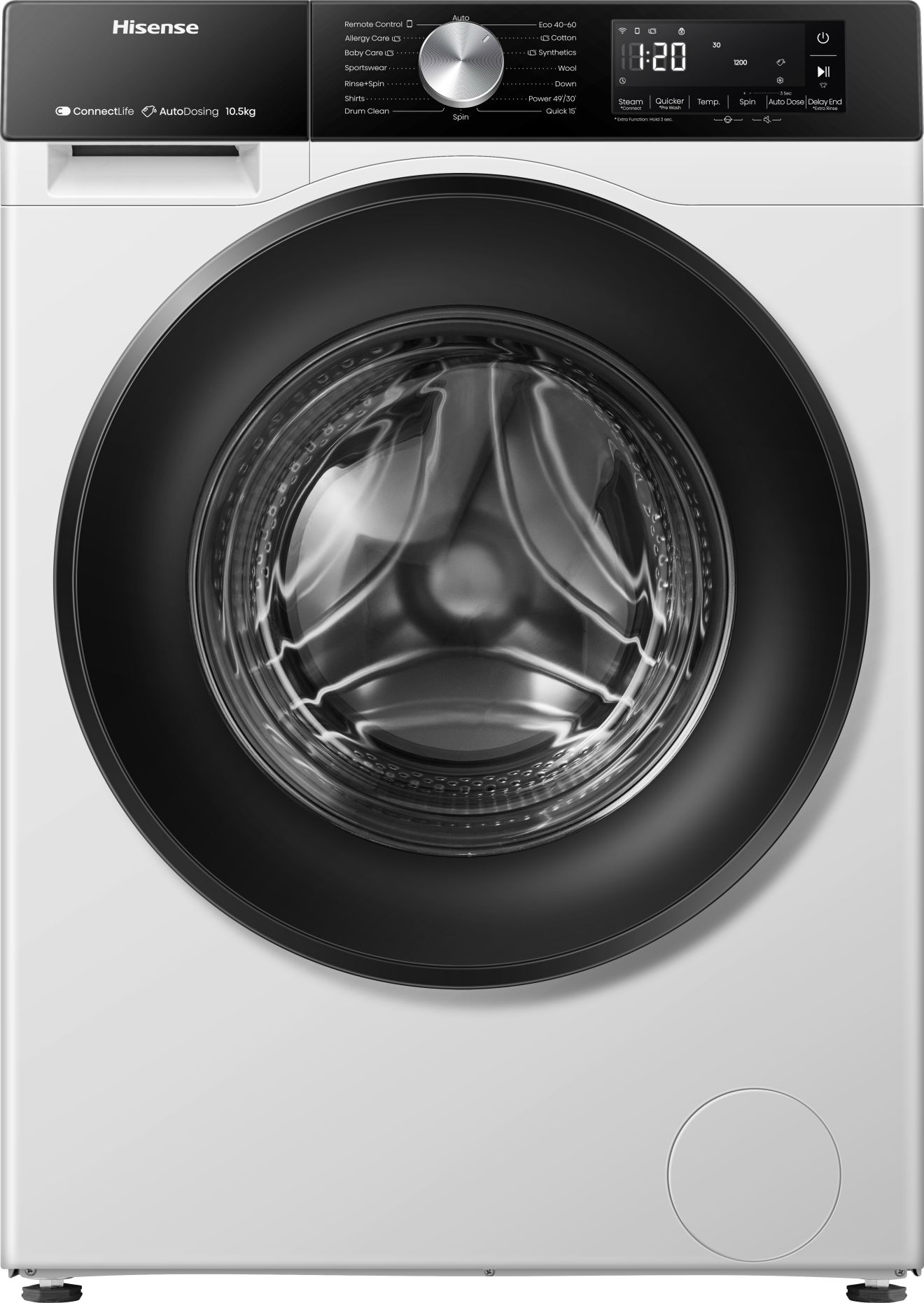 Hisense vaskemaskine HW3S1X14AD (10,5 kg)