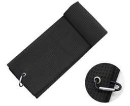 Håndklæde til golfklubber Sort