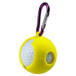 Golfballholder med nøkkelring Gul