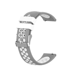 Silikonreim for Ticwatch E3, Pro og GTH Hvit+grå