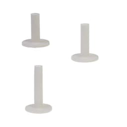 Gummi golf-tees eller driving range-slagmåtter, 3 størrelser 58/68/85 mm 3-pak Hvid