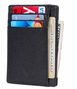 Kortholder med RFID Anti-Theft - Ekte skinn