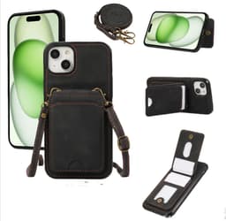 Etui til iPhone 15-serien med kortholder iPhone 15 Pro Max