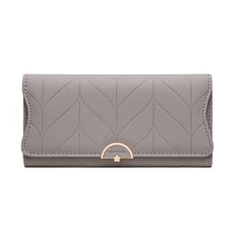 Dame lang pung, pung, kortholder clutch Grå
