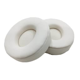 1 par øreputer i PU-proteinskinn for Beats Solo Pro Hvit