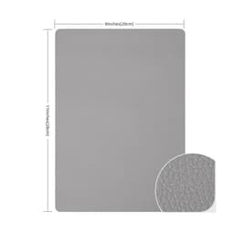 Litchi tekstuurin itseliimautuvat korjauspaikat sohvalle 3 lakanat 20x28 cm Harmaa