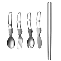 Vikbart bestickset 5 delar Silver