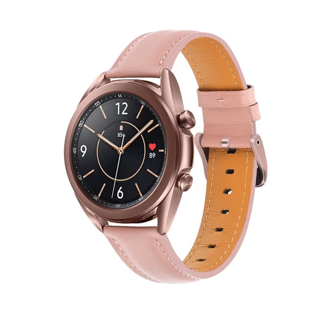 Läderarmband för Samsung Galaxy Watch 3 Rosa