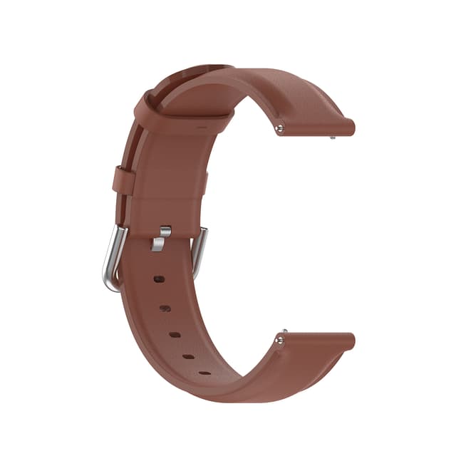 Klockarmband äkta läder Brun 22 mm