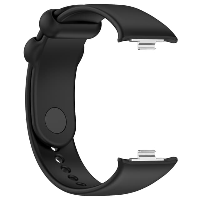Silikonarmband med skyddsfodral för Xiaomi Band 8 Pro Svart