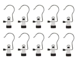 Koukku kiinnikkeellä Ruostumaton teräs   10-pack