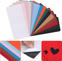 15 stykker nylon vandtætte selvklæbende reparationsplastre MultiColor