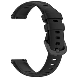 Silikonklokkerem med omvendt spenne for Keep B4/Huawei Band B7/TIMEX Sort