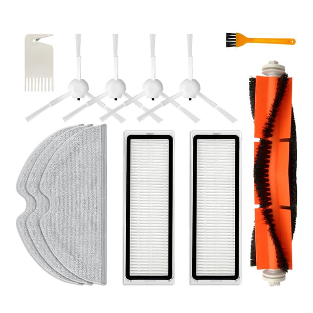 Tilbehør børster filter 12 dele Xiaomi Mijia 1C / 2C / Dream F9 / Mop 2 Pro Plus / STYTJ01ZHM / STYTJ02ZHM / SKV4093GL / SKV4063GL
