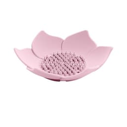 Bladformet såpekopp i silikon Rosa