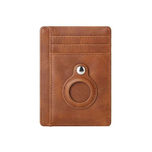 Kortholder med RFID-signalblokkering og Airtag-holder Brun