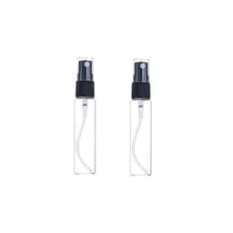 Mini etterfyllbar parfyme sprayflaske glassflaske 5 ml 2-pakning Sort