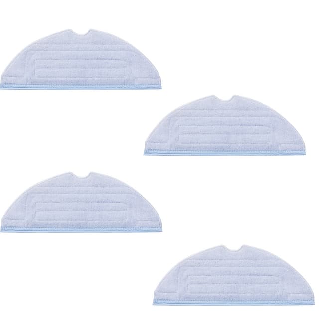 Mopppute for Xiaomi Roborock S7/T7S/T7S Plus Microfiber Grey 4-pack - Effektiv rengjøring med slitesterk design