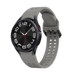 Universal urrem med dobbelt spænde i silikone kompatibel med Samsung Galaxy Watch Grå