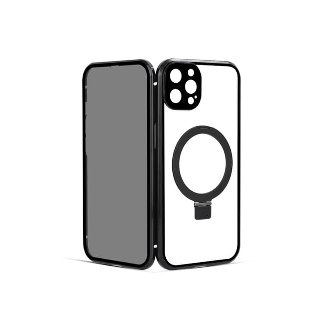 Privacy Magnetic Case med ställ för iPhone Svart iPhone 15 Pro