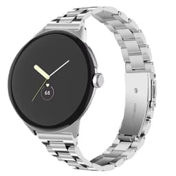 20 mm urrem i rustfrit stål til Google Pixel Watch Sølv