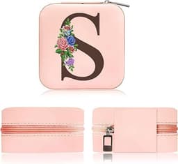 Reise smykkeskrin etui med speil Rosa Model A