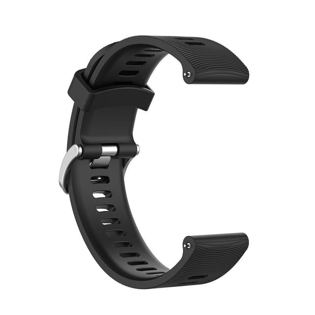 Klockarmband för Garmin Forerunner 245 Silikon Svart 20 mm