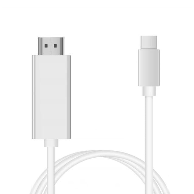 USB-C til HDMI-kabel 4K (2 meter) Hvid