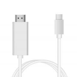 USB-C till HDMI kabel 4K  (2 meter) Vit