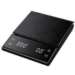 5 kg/0,1 g kahvivaaka ajastimella USB-latauksella Musta