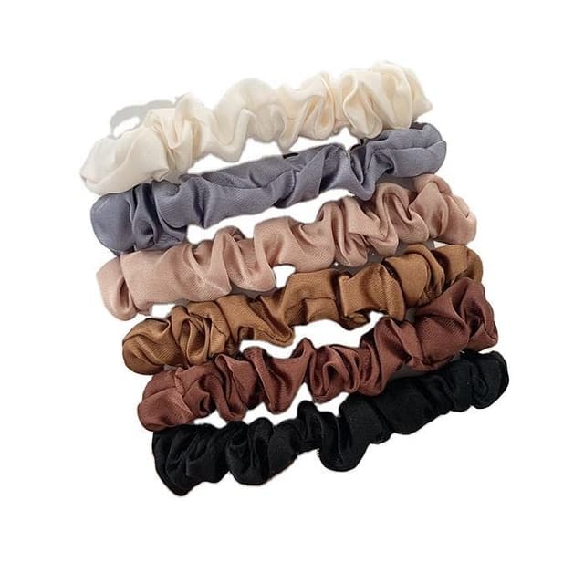Scrunchies 6-pack Flerfärgad