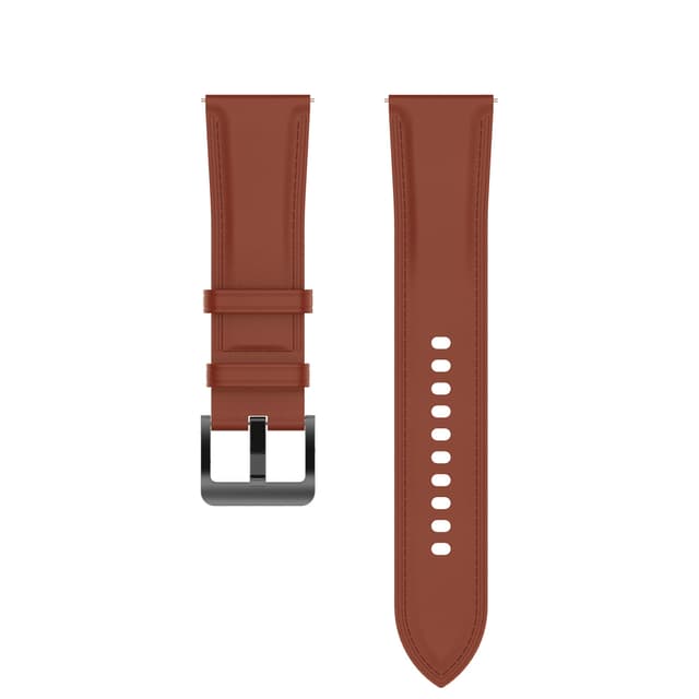 Armband äkta läder Mörkbrun