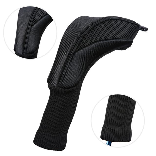 Golfklubba Wood Head Cover Large Svart