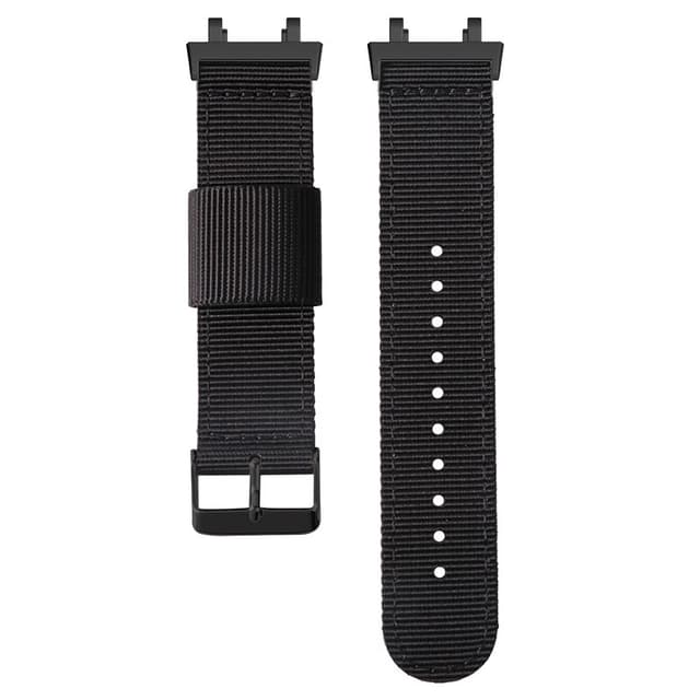Nylon kellon ranneke Huami Amazfit T-Rex 2:lle Musta