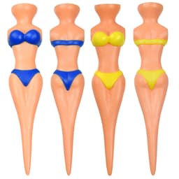 Golf Tees Bikini 4-pakning Flerfarget