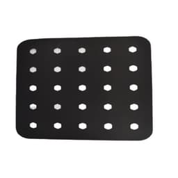 Återanvändbar Air Fryer Liner Silikon Square 19x19 cm Svart
