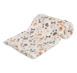 Hundetæppe Lingo 100x75cm hvid/beige