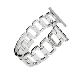 Smart klockarmband D-format diamantklockarmband med klockram för Fitbi