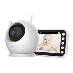Videomonitor med kamera 2.4G-overføring, 2-veis lyd, infrarødt nattsyn