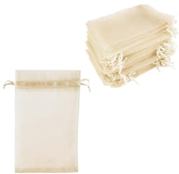 Organzapåsar 7x9 cm 50-pack Champagne